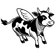 baby cow Vector