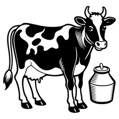 baby cow Vector