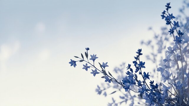 a delicate minimalist narrow floral pattern page borde background