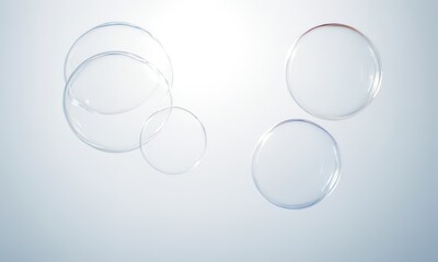 group of bubbles floating in the air.