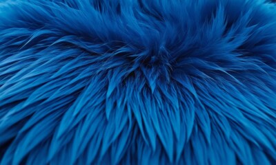 Obraz premium close-up of a fluffy, blue-colored surface with a fuzzy texture.