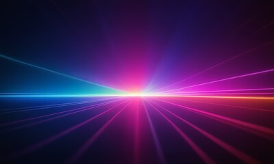 Fototapeta premium vibrant abstract background featuring a colorful light show with rays of light emanating from the center.