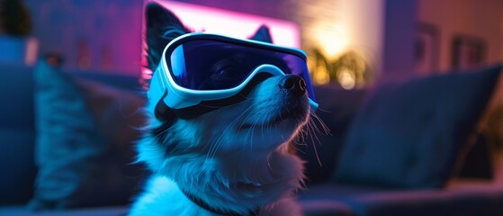 Tech guru with virtual pets, future of digital companionship, focus on innovation