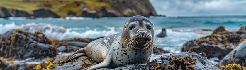 Travel influencer with seals, marine adventures, focus on ocean conservation