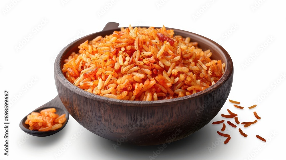 Poster jollof isolated on transparent background
