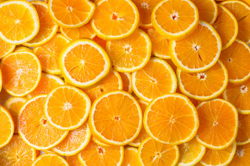 orange slices background Healthy food background