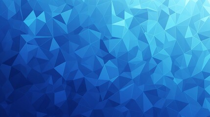 Naklejka premium Futuristic geometric triangle pattern in vibrant blue hues