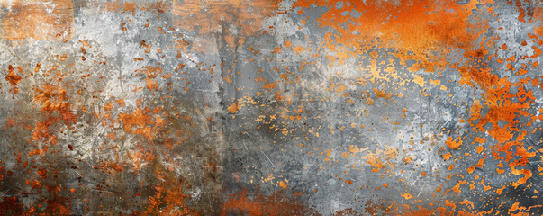 An old, weathered metal background featuring colors of oxidized copper, rusty orange, and tarnished silver. The textured surface reveals the passage of time and the effects of natural elements.