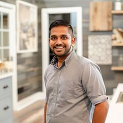 Obraz premium close up of young indian man