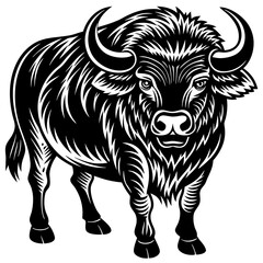 bull farm Vector