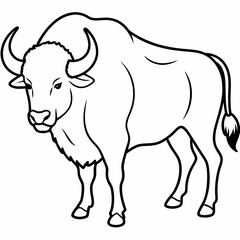 bull farm Vector
