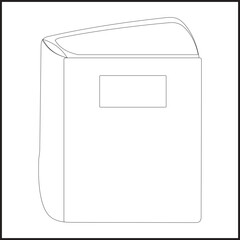 Black Book icon Simple book symbol pictogram  illustration, Cartoon open book and pages. Education concept. Line drawing. Opened books sign store logo. Flying pages. World book day.