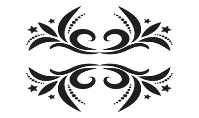 abstract floral ornament, art design