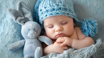 The Baby with Blue Hat