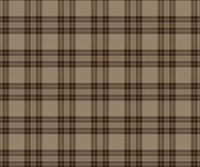 Plaid pattern, yellow, brown, seamless pattern for textiles and design of clothing, skirts, pants, aprons, tablecloths, blankets or decorative fabrics. Vector illustration.