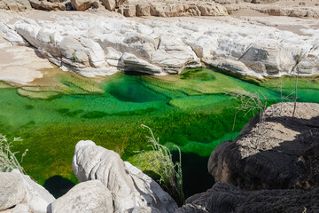 Kalysan Canyon with water of an amazing color! Socotra delights with its interesting and original...