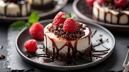 A close-up of a delicious dessert