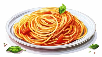 A delicious plate of spaghetti