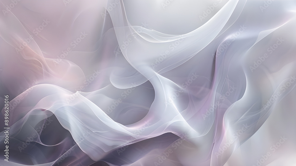 Poster a beautiful abstract composition of soft pastel waves creating a dreamy and serene visual effect, pe
