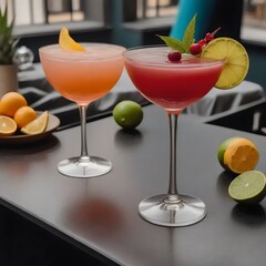 cocktail on the table