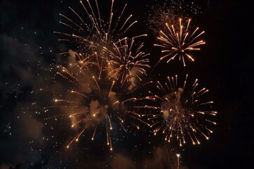 Fototapeta premium fireworks lighting up the night