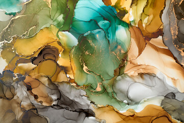 Abstract clouds. Modern futuristic pattern marble translucent colors texture.. Multicolor dynamic background mixing liquid paints art.