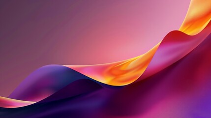 Vibrant and dynamic composition with colorful waves in abstract background