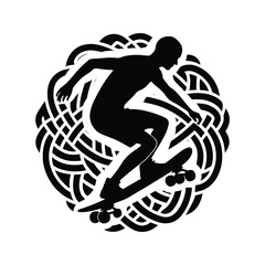 Fototapeta premium Skateboarding, longboarding