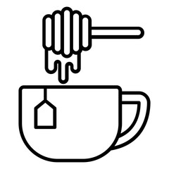 tea honey icon