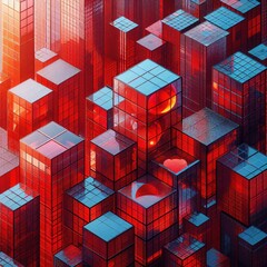 Fototapeta premium abstract cube background