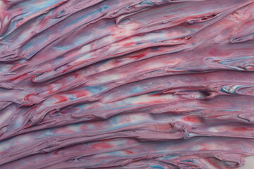 Abstract drawing with thick paint, mixing colors create a sense of movement. Artistic texture