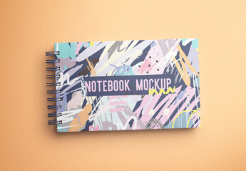 Spiral Bound Notebook Cover Mockup