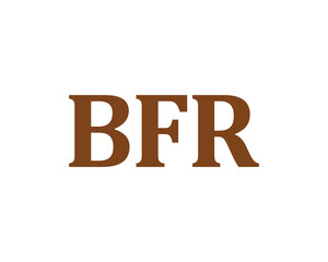 BFR Logo design vector template. BFR logo design.