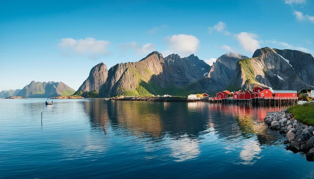 Islas escarpadas con monta&ntilde;as que se elevan 