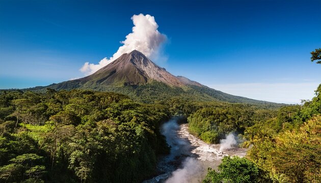 Un imponente volc&aacute;n activo