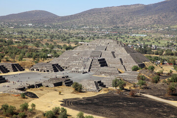 Teotihuacan archaeological zone at Teotihuacan, Mexico