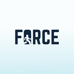 Letter Marks force vector logo design