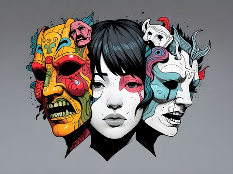 Imágenes de Duality Mask: descubre bancos de fotos, ilustraciones ...