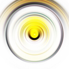 Colorful radial motion effect. Abstract rounded background. Color curves and sphere.