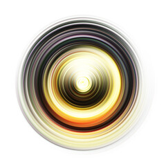 Colorful radial motion effect. Abstract rounded background. Color curves and sphere.