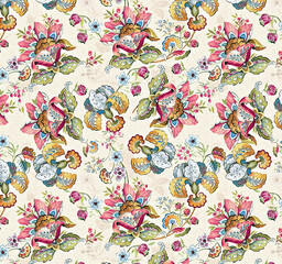 seamless pattern with flowers