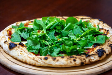 Traditional Brazilian rustic artisan pizza