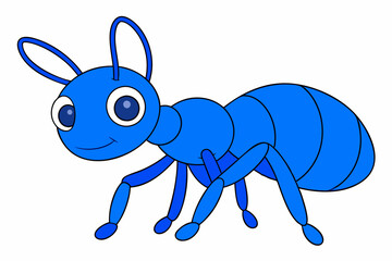 Detailed vector illustration of an ant, ideal for educational materials, nature-themed projects, insect studies, and children's books.