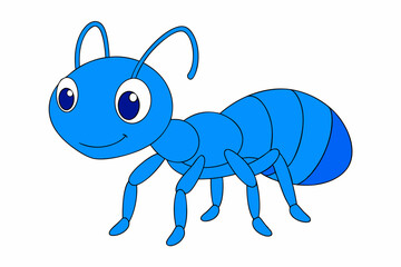 Detailed vector illustration of an ant, ideal for educational materials, nature-themed projects, insect studies, and children's books.
