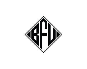 BFU logo design vector template. BFU logo design.