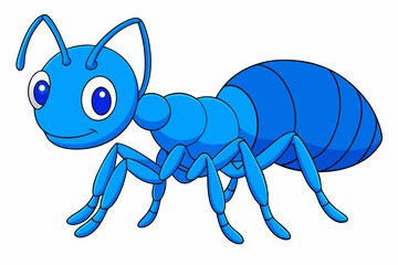 Detailed vector illustration of an ant, ideal for educational materials, nature-themed projects, insect studies, and children's books.