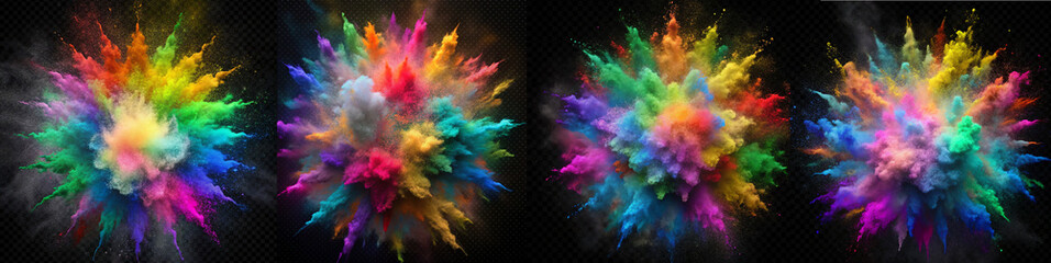 Fototapeta premium colorful ink splash collection 