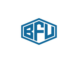 BFU logo design vector template. BFU logo design.