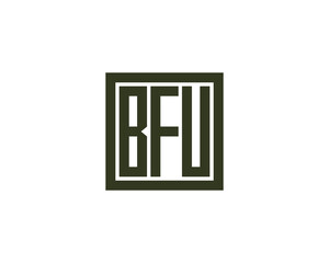 BFU logo design vector template. BFU logo design.