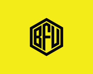 BFU logo design vector template. BFU logo design.